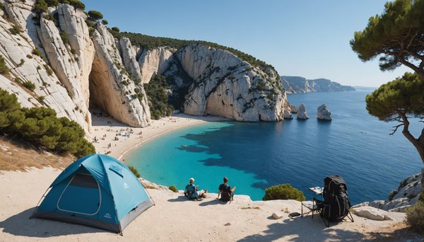 Découvrez comment profiter de la chaleur estivale dans les calanques lors de votre séjour en camping dans le sud de la France
